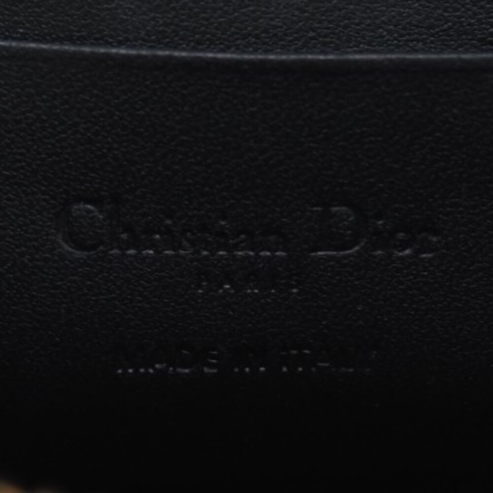 CHRISTIAN DIOR Black Lambskin Leather Shoulder Bag - Picture 11 of 12